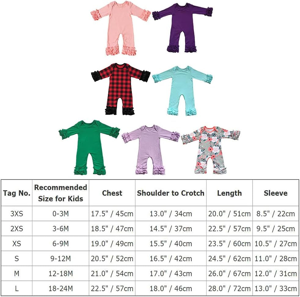 Toddler Baby Boy Girls Icing Ruffle Jumpsuit Pants Valentines Day Romper Long Sleeve Pajamas Nightwear Birthday Outfit