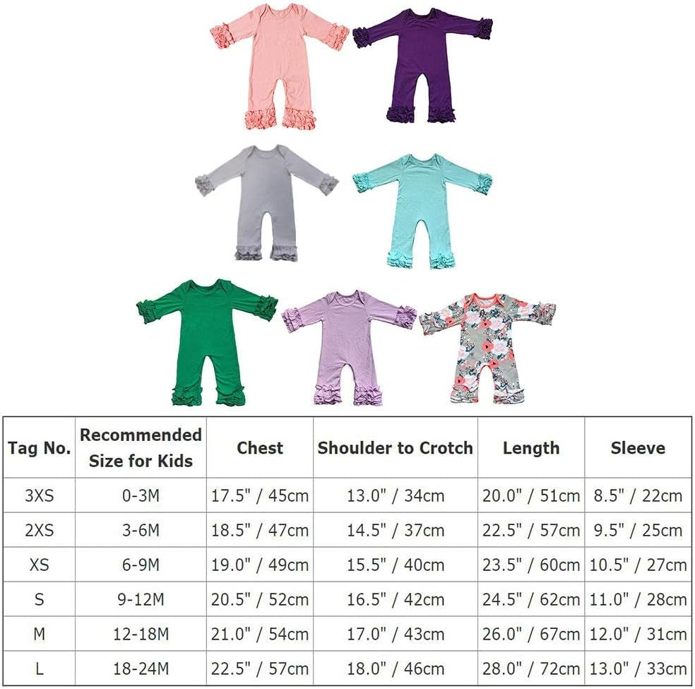 Toddler Baby Boy Girls Icing Ruffle Jumpsuit Pants Valentines Day Romper Long Sleeve Pajamas Nightwear Birthday Outfit