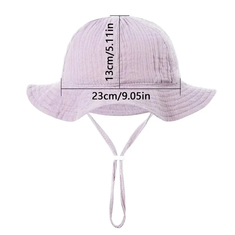 Baby Summer Sun Hat Cartoon Bear Infant Fisherman Cap Toddler Panama Basin Caps Large Brim Visors Outdoor Sunscreen Bonnet 아기모자